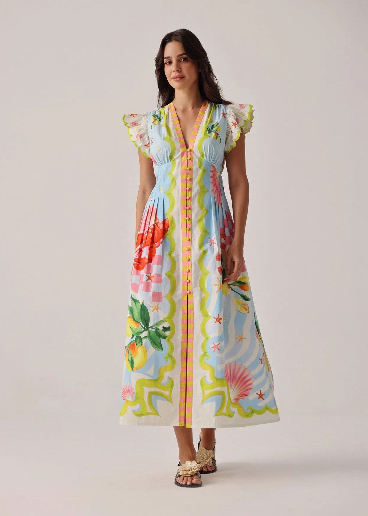 NOIB Estella Maxi Dress - Summer Zest