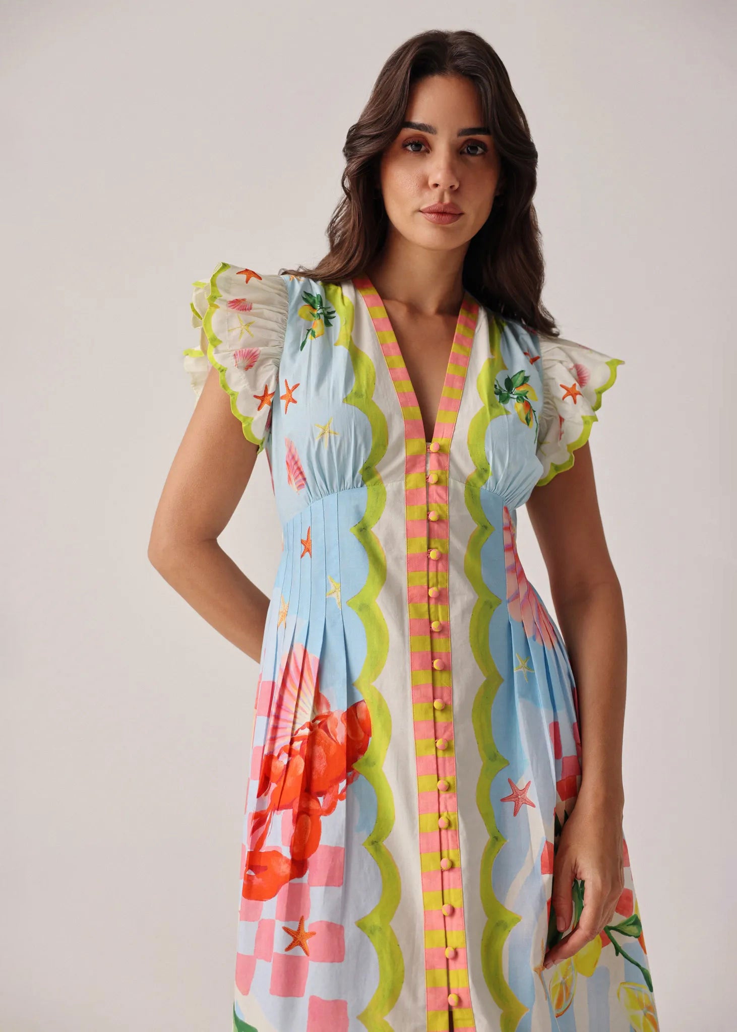NOIB Estella Maxi Dress - Summer Zest