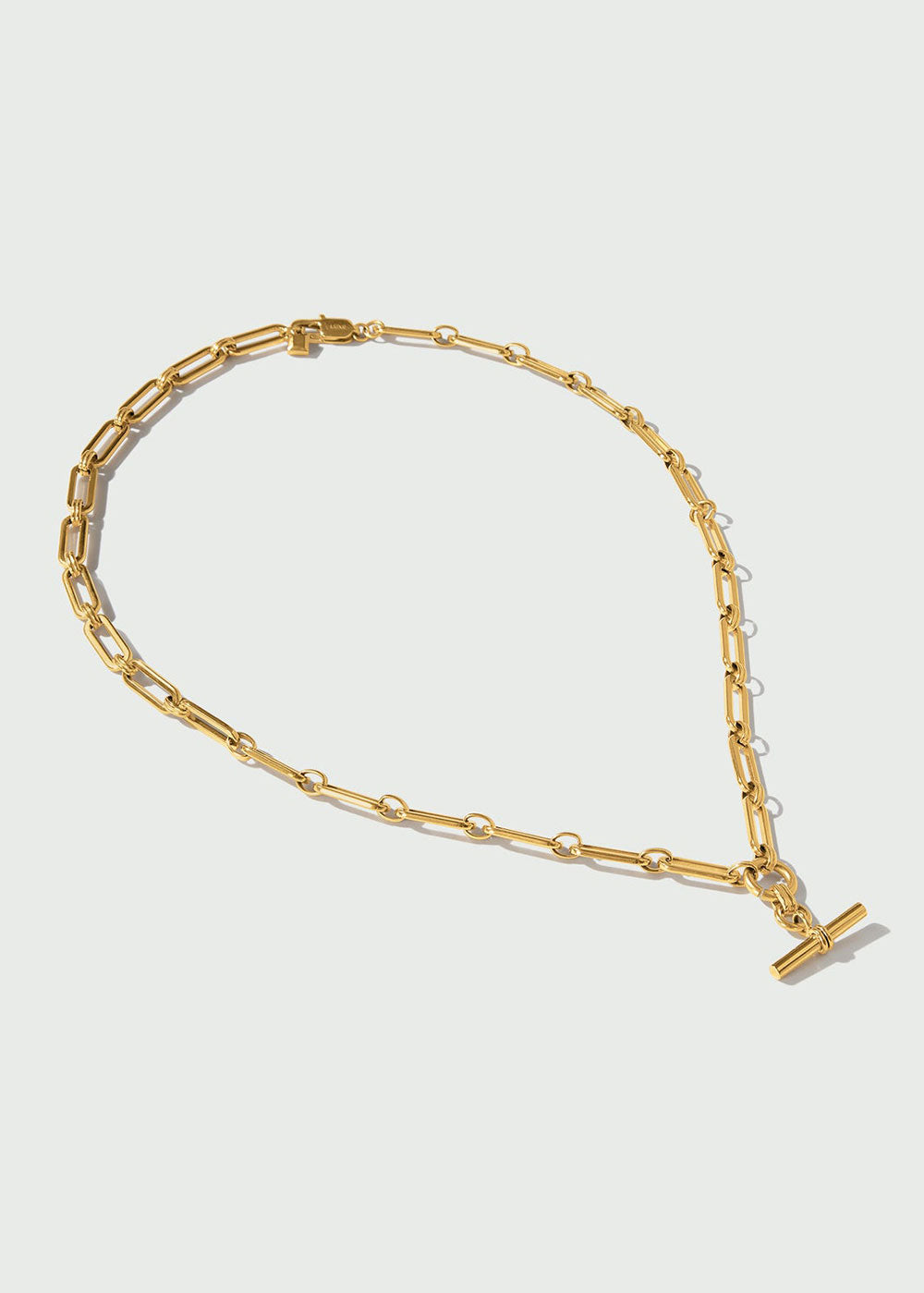 Orelia LUXE Linear Link T-Bar Necklace - Gold