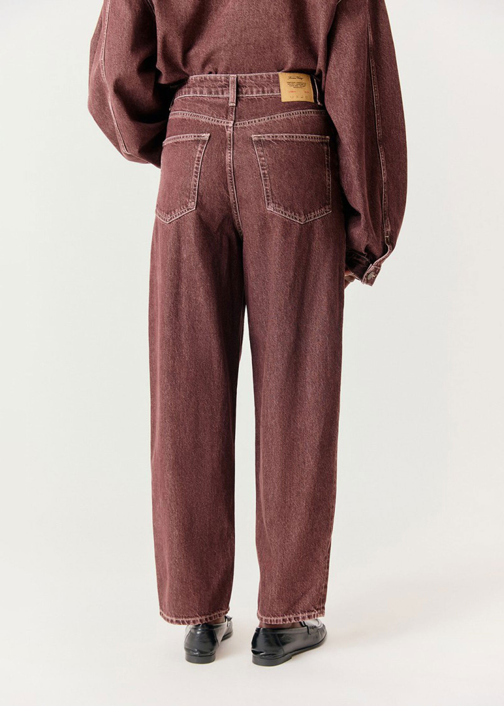 American Vintage Oshow Balloon Jeans - Grape