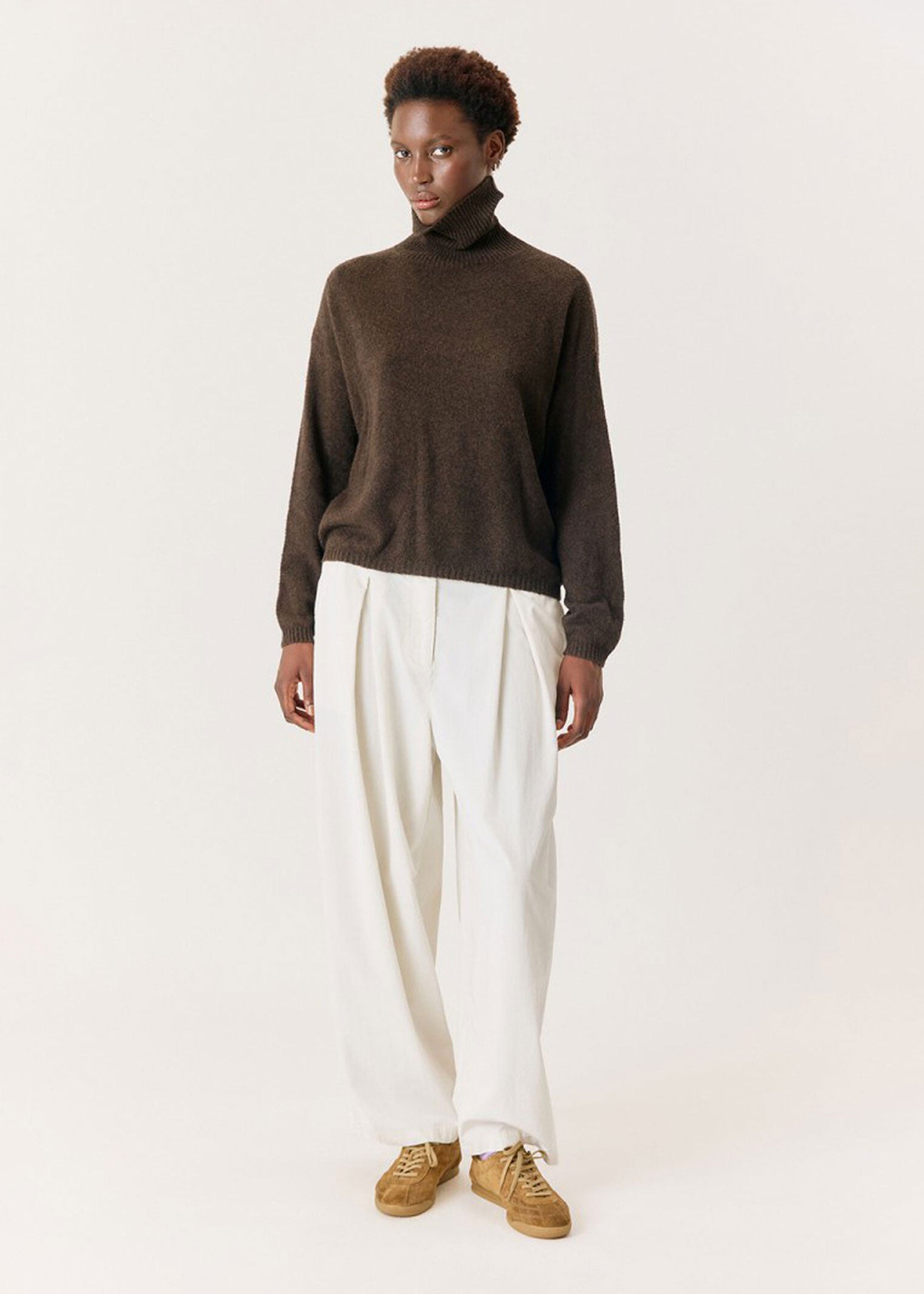 American Vintage Ouity Sweater - Coco Melange