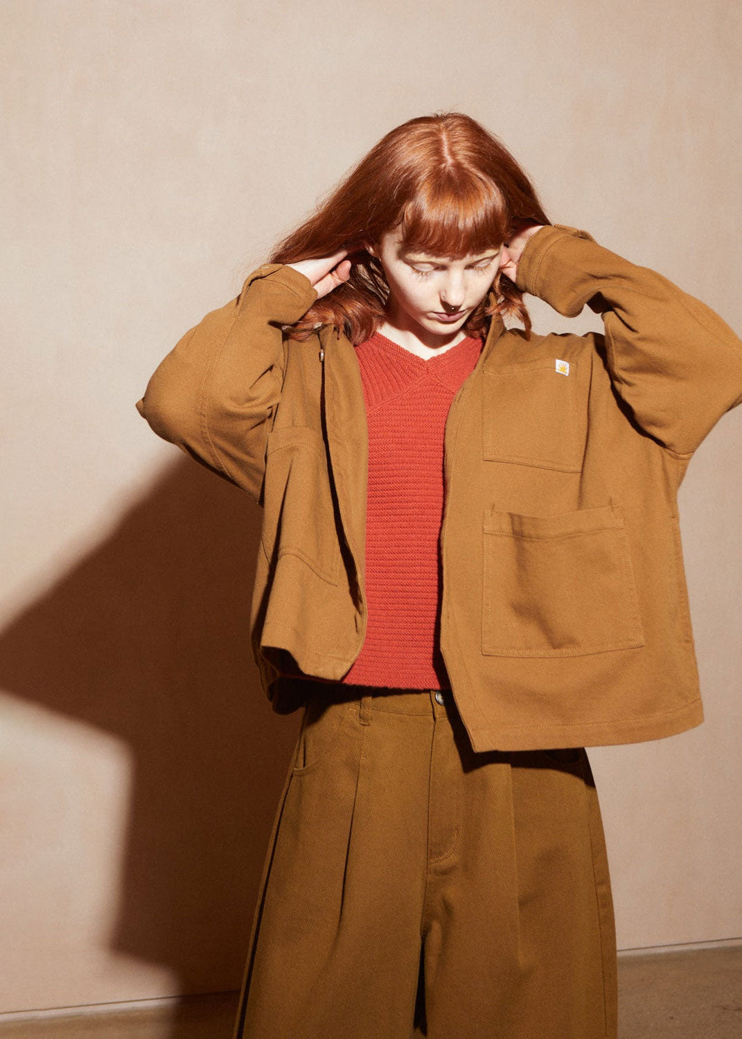 L.F.Markey Oversized Chore Coat - Tobacco