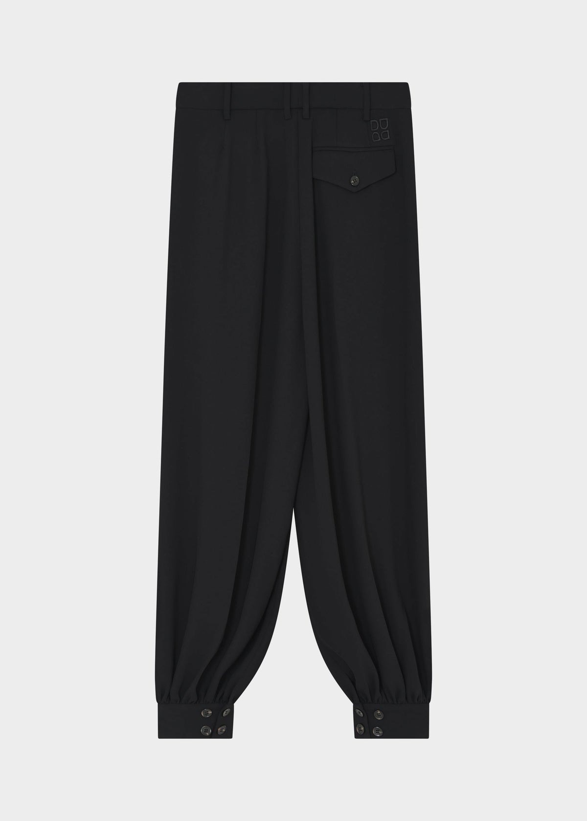 DAY Birger et Mikkelsen Flat back view with a single flap pocket and button-fastened ankle cuffs
