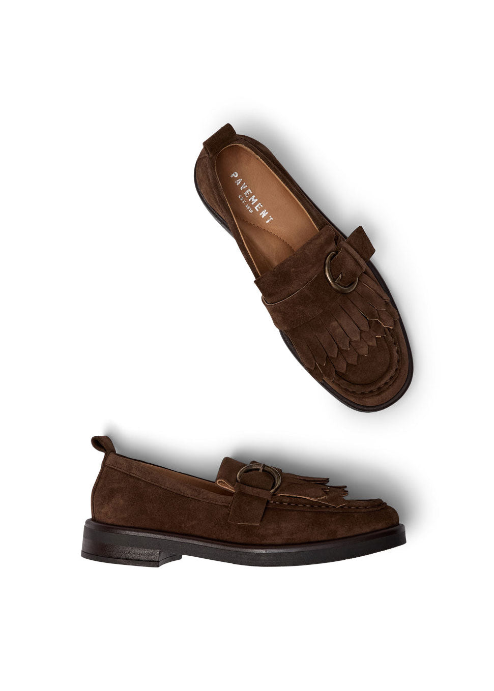 Pavement PAMatilda Suede Loafers - Brown Oil
