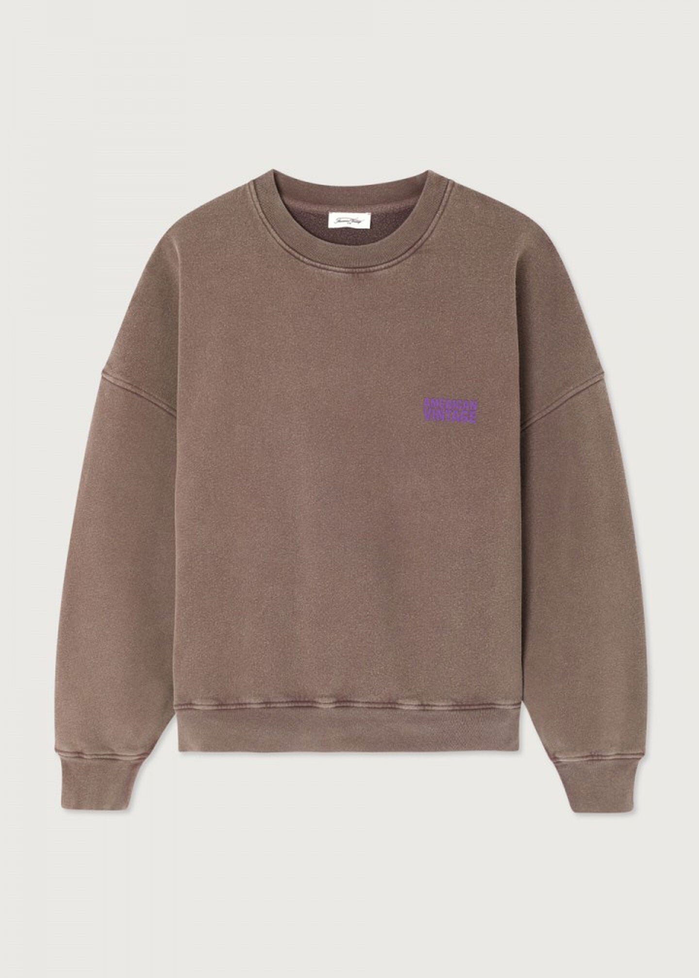 American Vintage Plizzy Sweatshirt - Vintage Chestnut