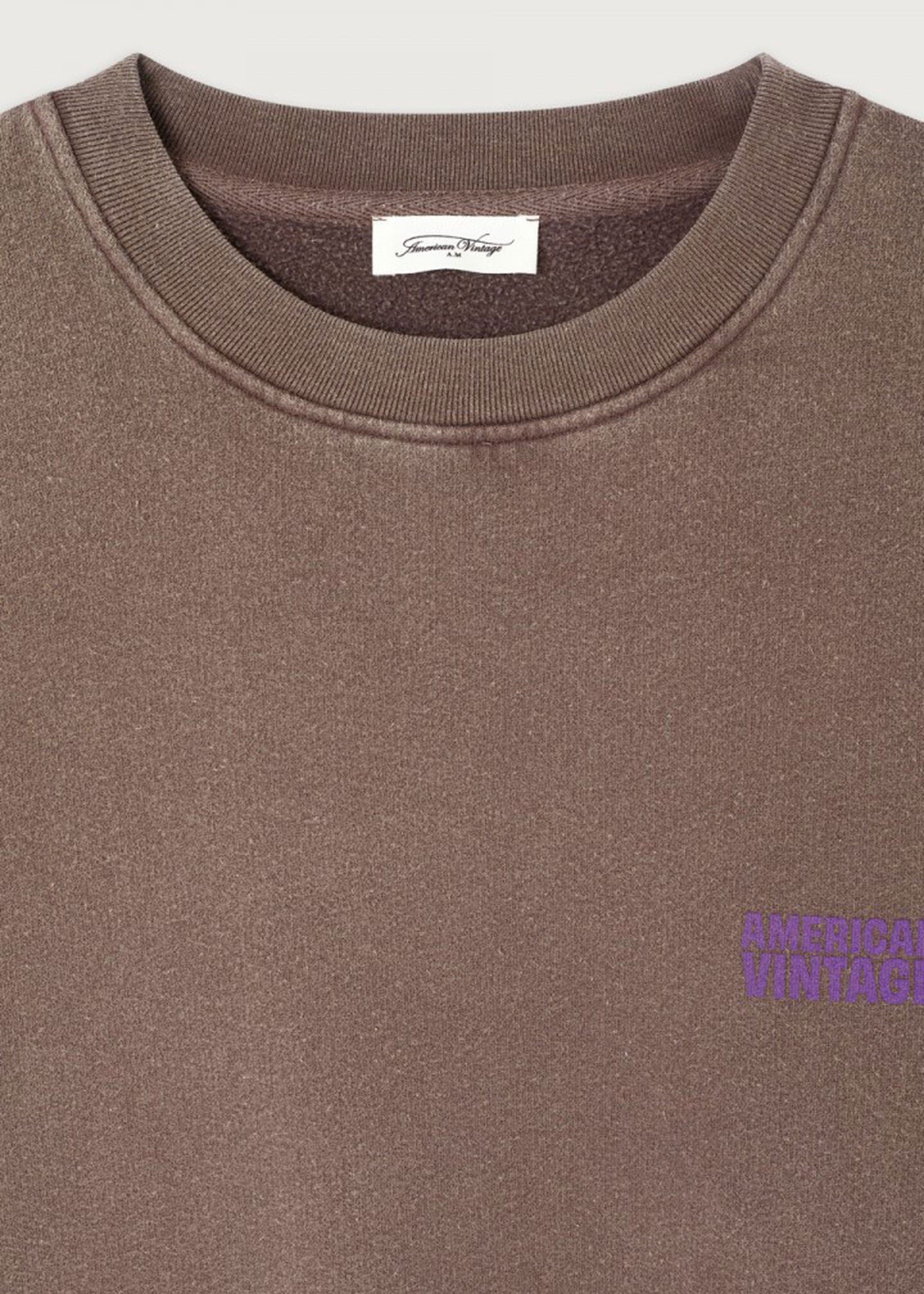 American Vintage Plizzy Sweatshirt - Vintage Chestnut