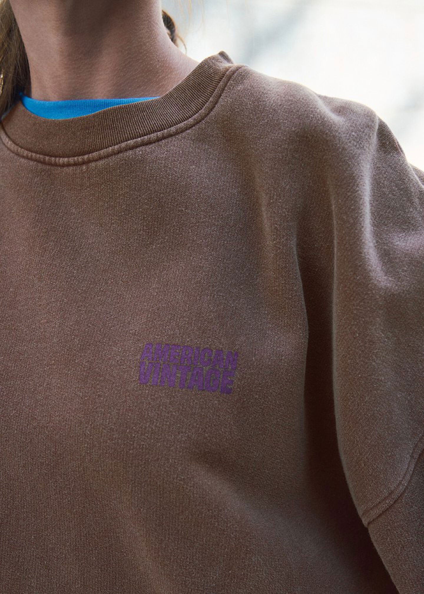 American Vintage Plizzy Sweatshirt - Vintage Chestnut