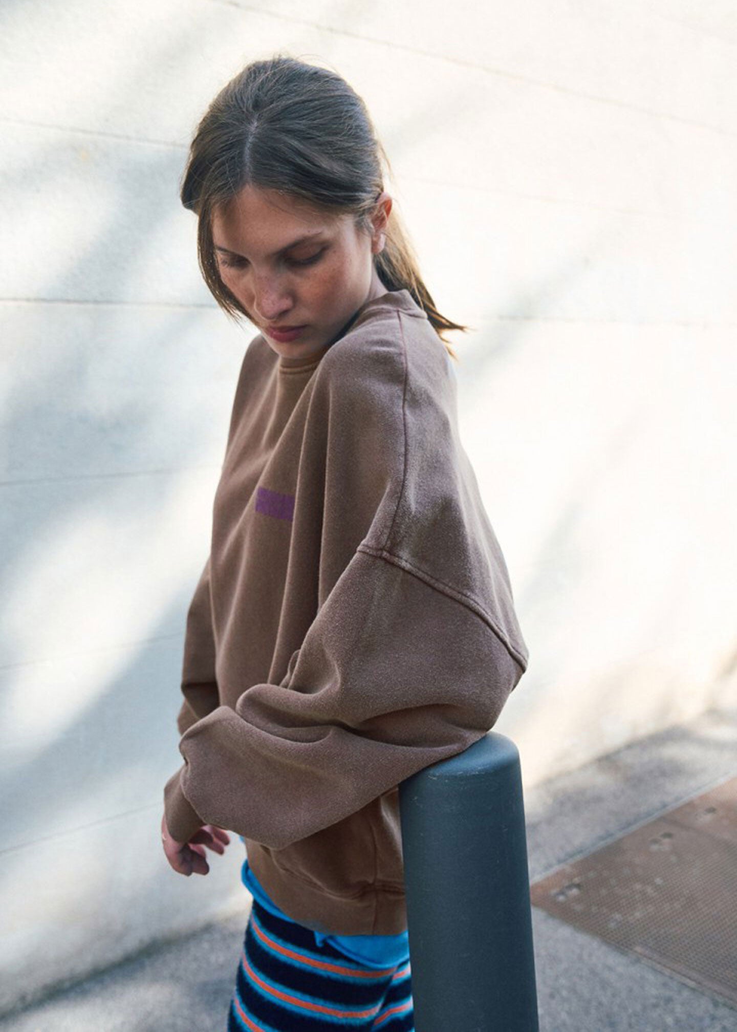 American Vintage Plizzy Sweatshirt - Vintage Chestnut