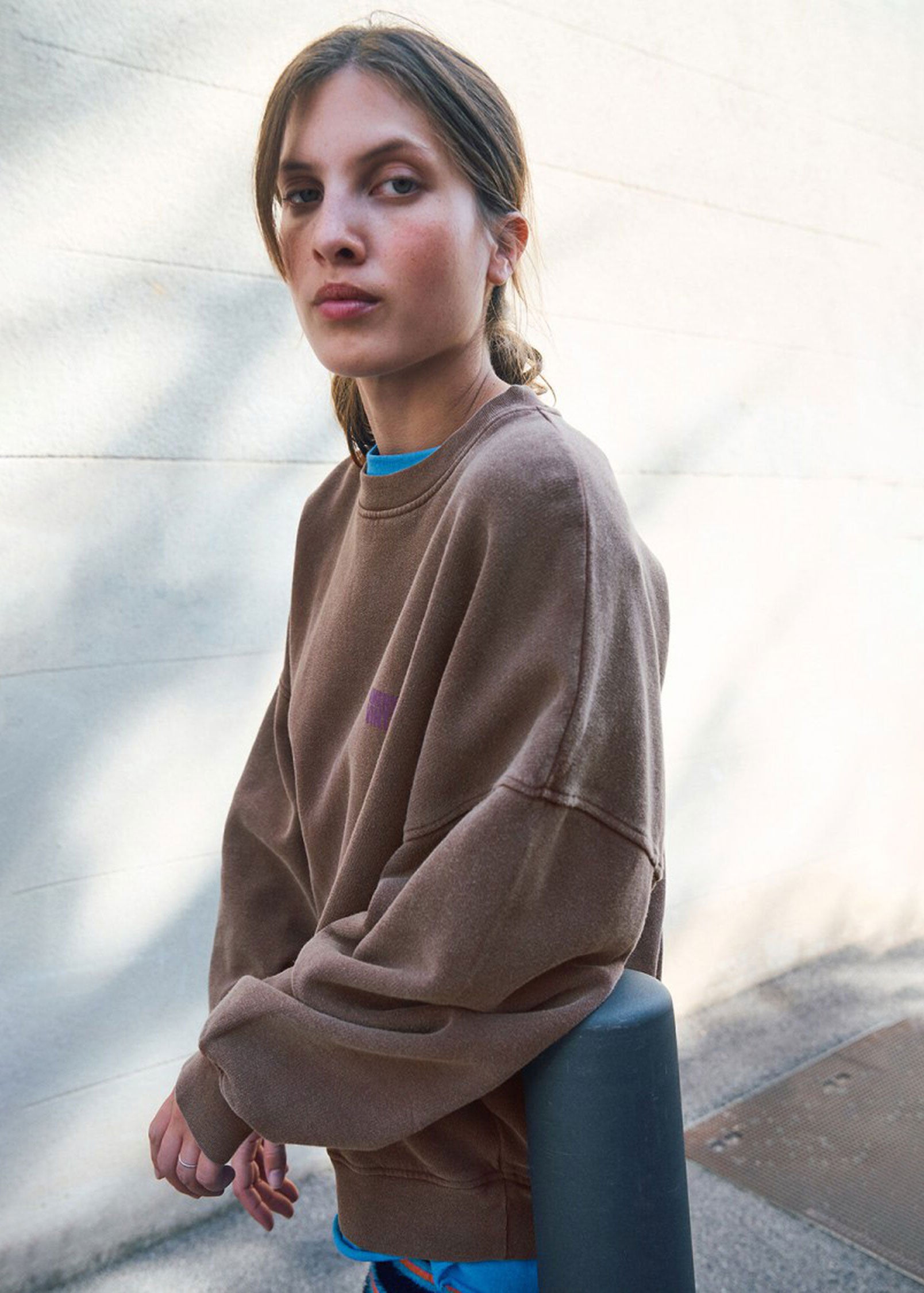 American Vintage Plizzy Sweatshirt - Vintage Chestnut