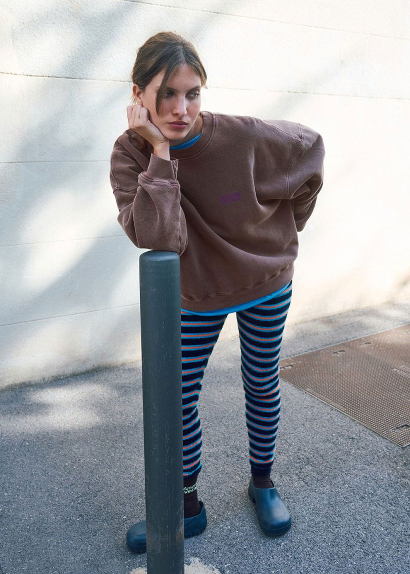 American Vintage Plizzy Sweatshirt - Vintage Chestnut