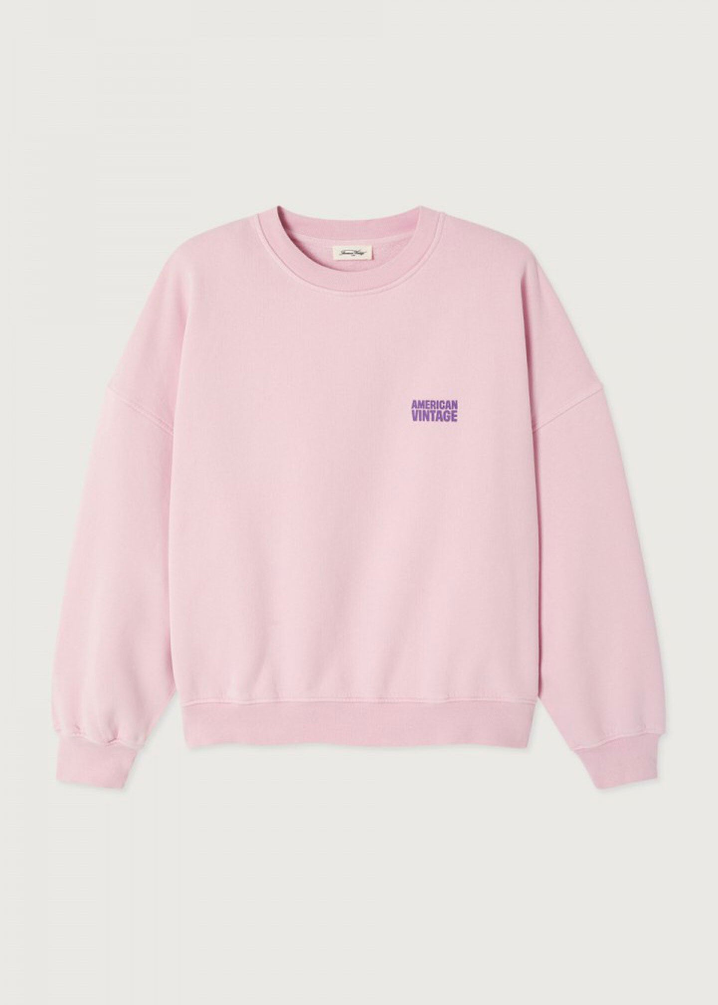 American Vintage Plizzy Sweatshirt - Vintage Petal