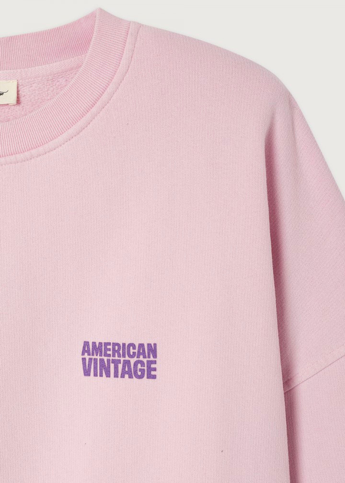 American Vintage Plizzy Sweatshirt - Vintage Petal