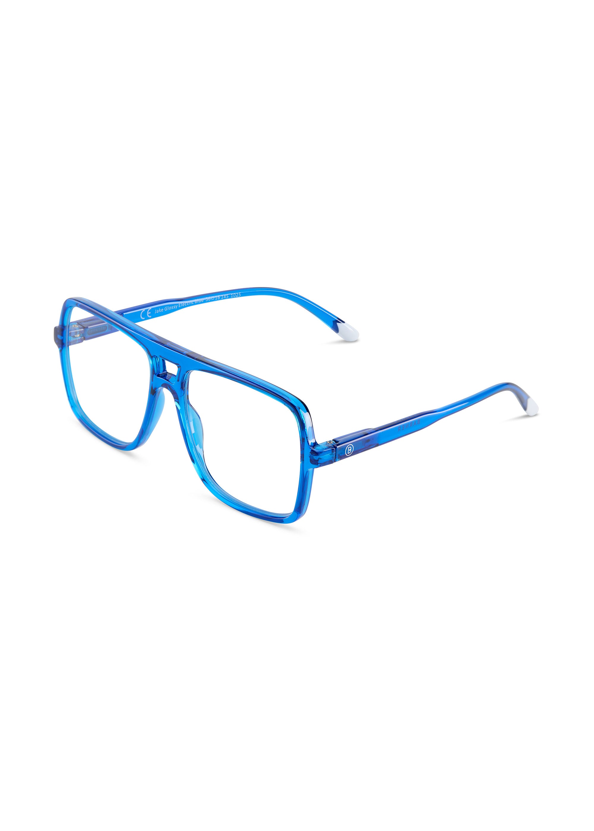 Barner Jake Glossy Blue Light Glasses - Electric Blue