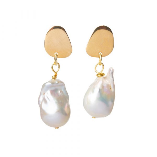 Toolally - Flameball Pearl Earrings