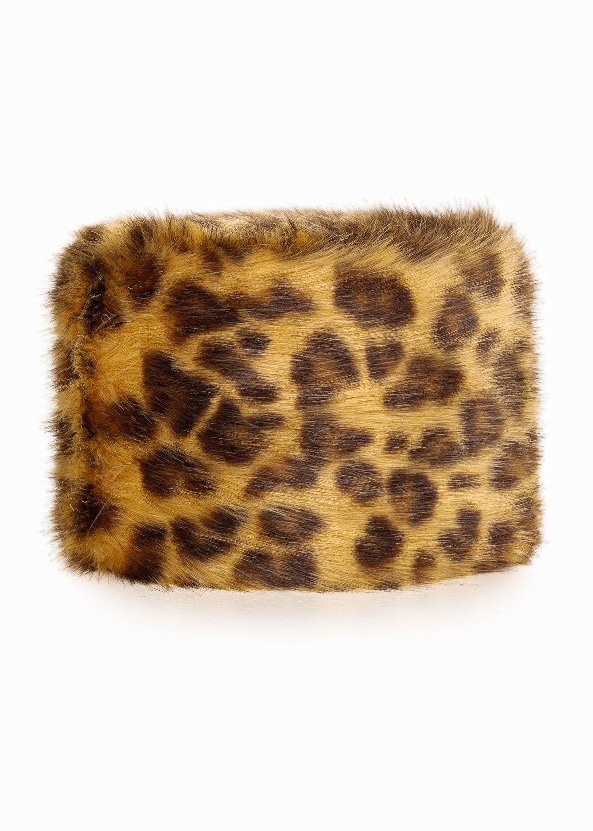 Helen Moore Faux Fur Pillbox Hat - Leopard