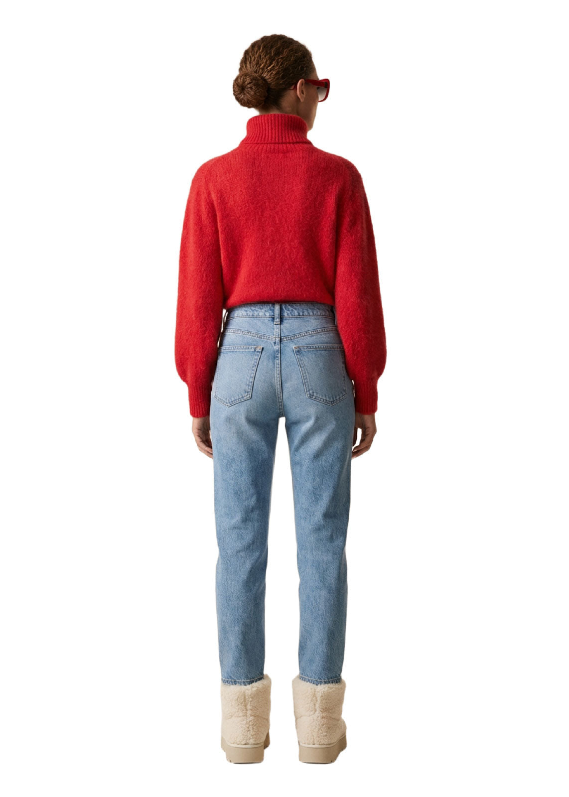 American Dreams Piro Rollneck Long Sleeves - Lipstick Red