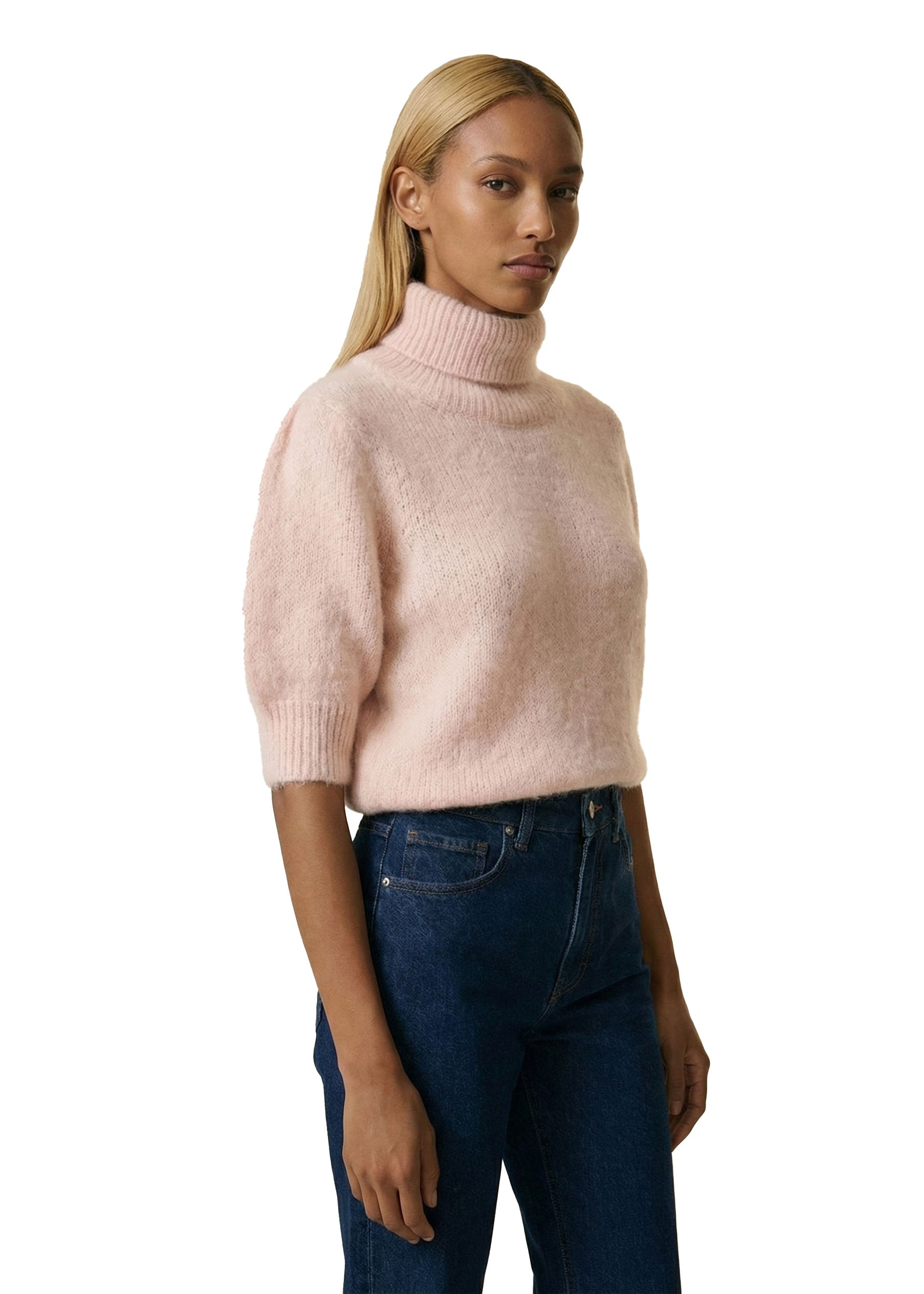 American Dreams Piro Rollneck Short Sleeves - Peach
