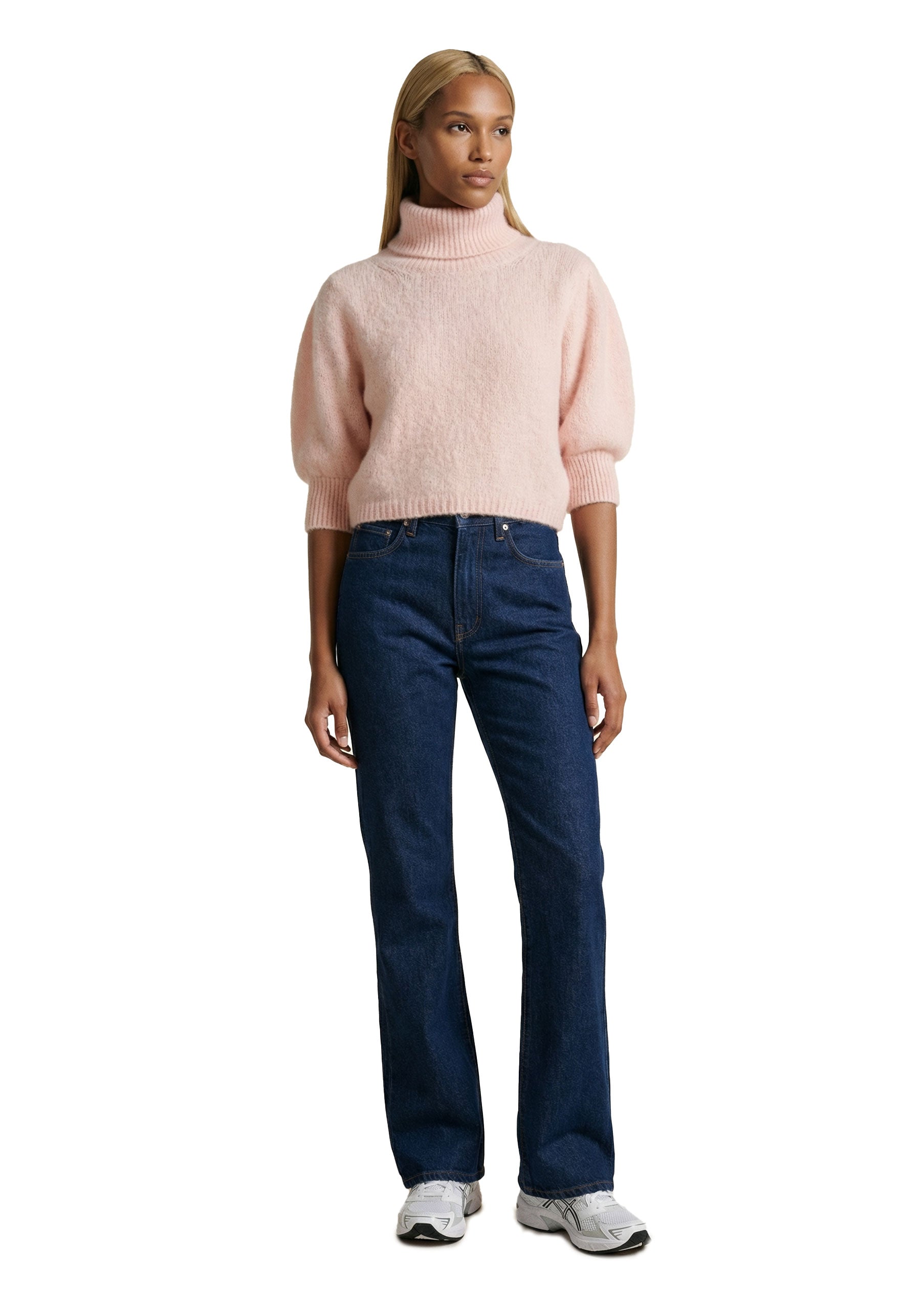 American Dreams Piro Rollneck Short Sleeves - Peach