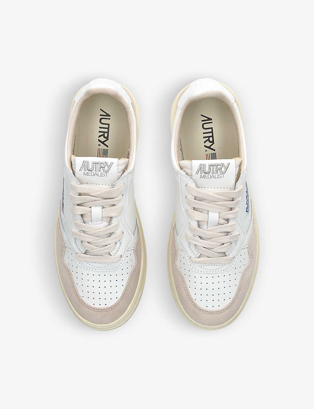 Autry - Medalist leather sneakers - Suede White