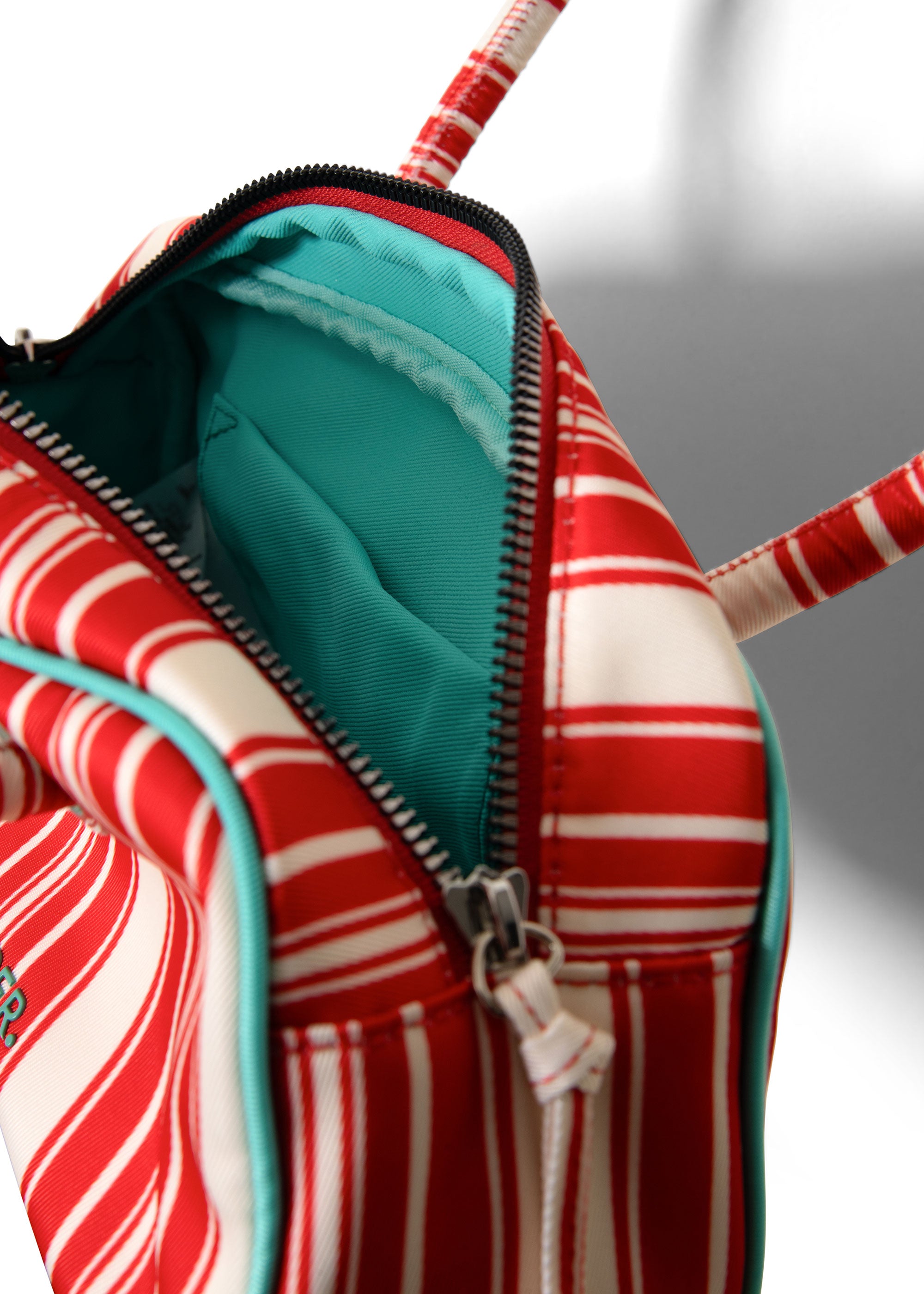 Damson Madder Renne Bowler Bag - Cherry Deck Chair Stripe