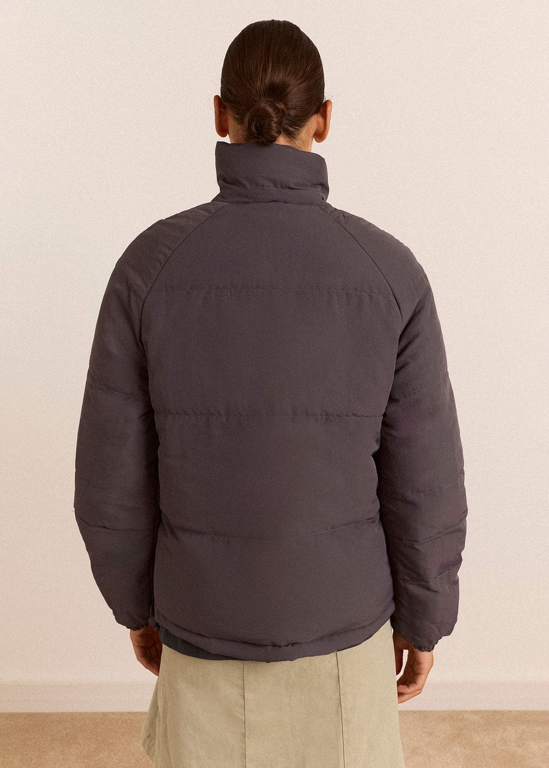 Damson Madder Reversible Opal Puffer - Mix Gingham