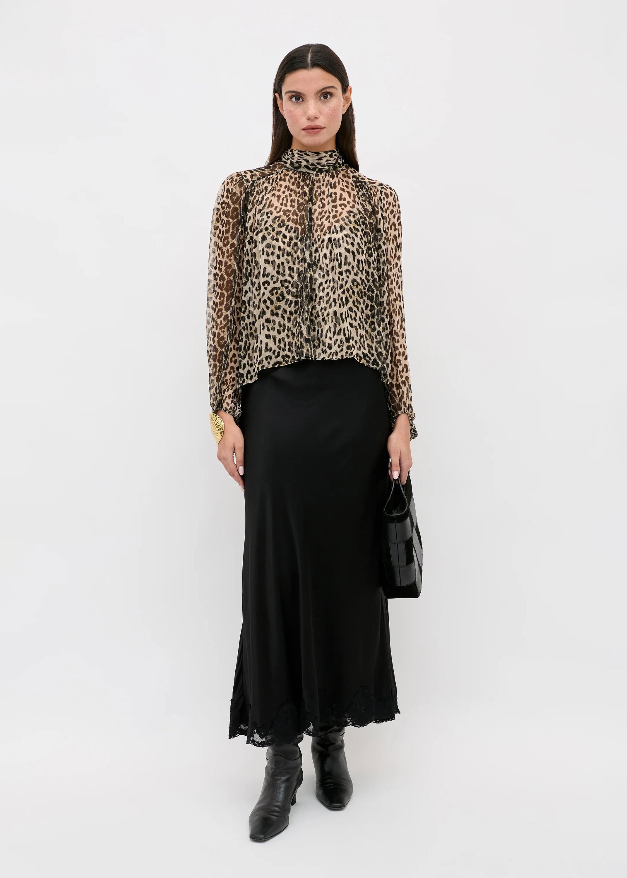 Rixo Rya Top - Nina Leopard Mocha