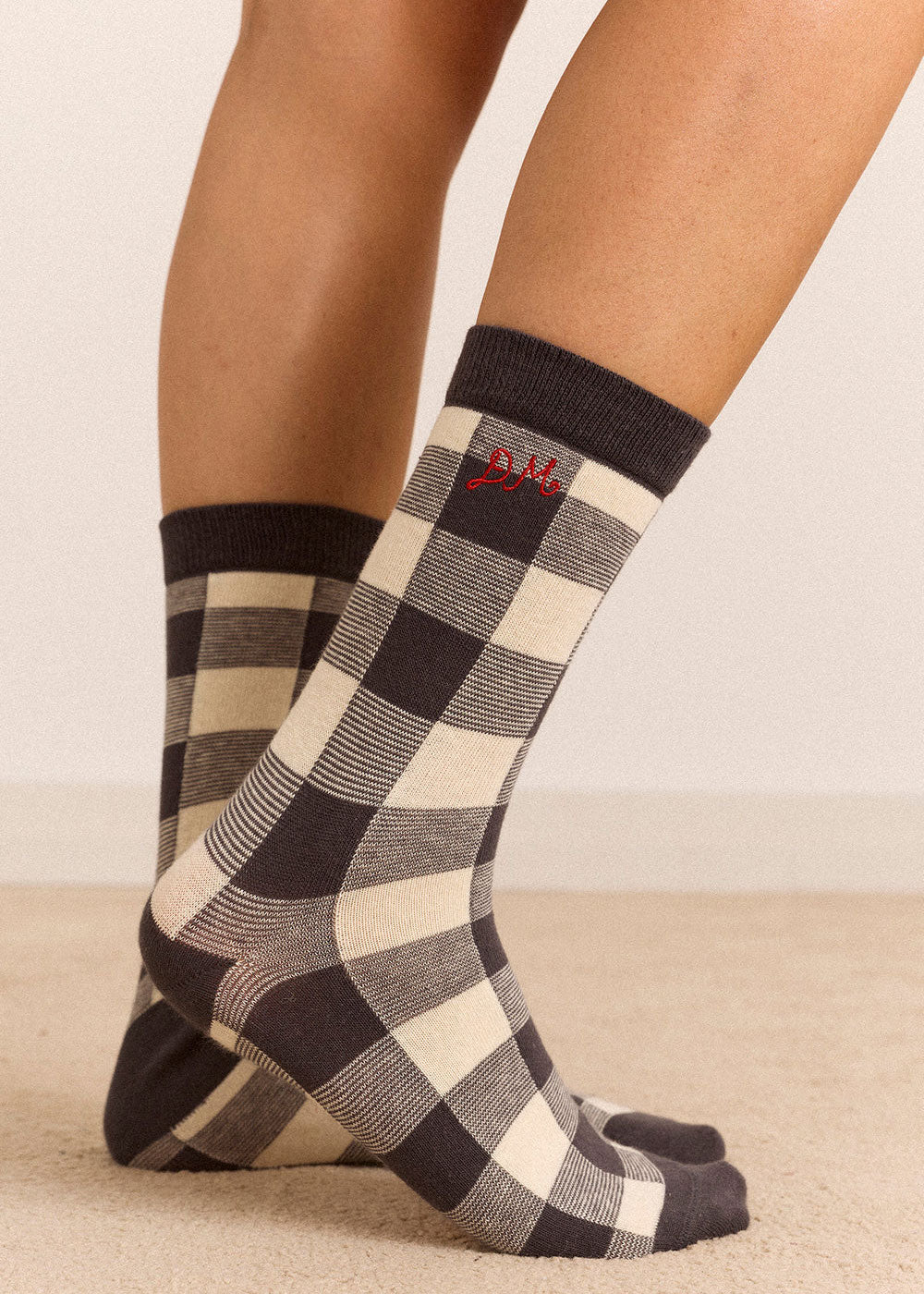 Damson Madder 3 Pack Socks - Mixed Gingham