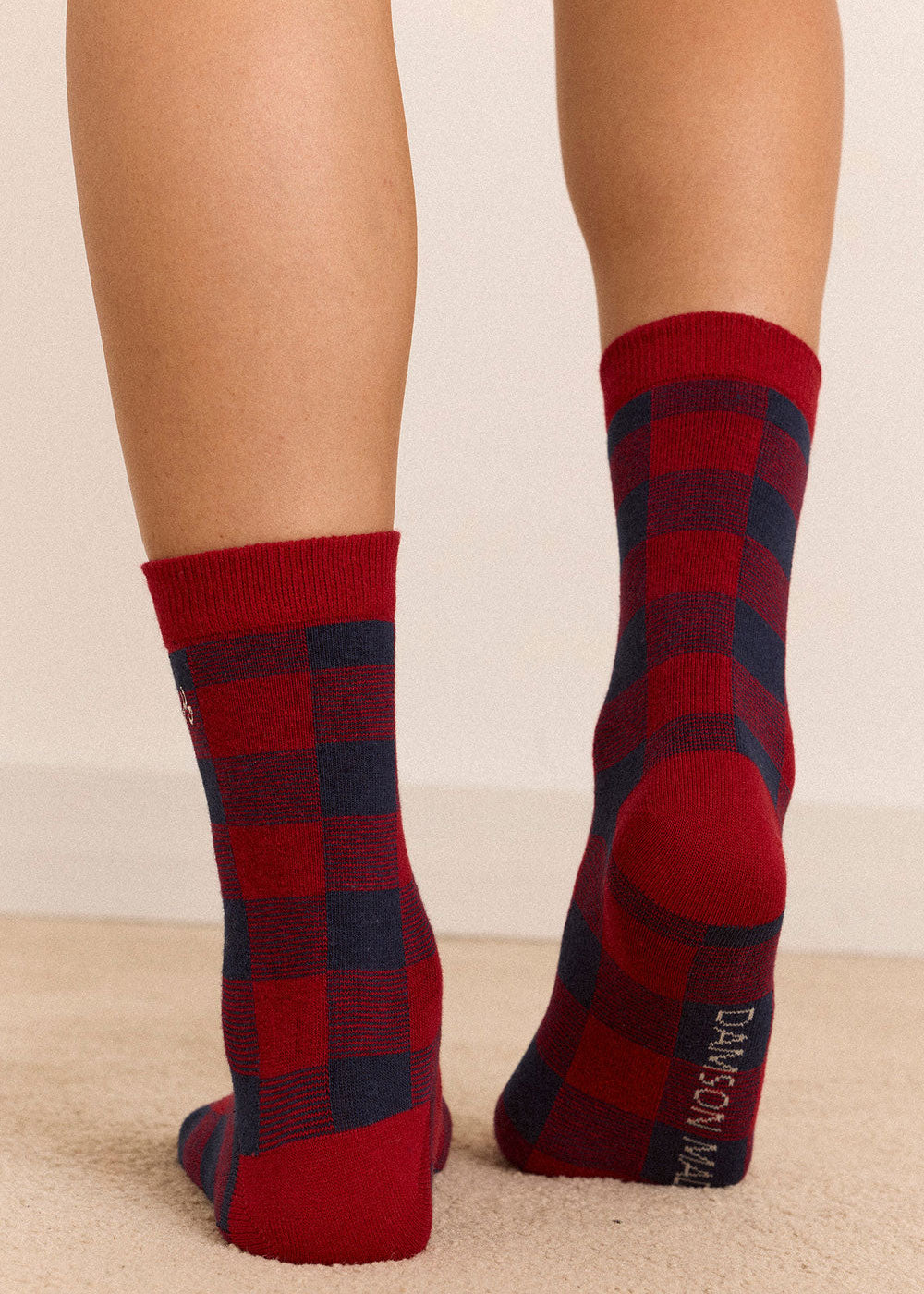 Damson Madder 3 Pack Socks - Mixed Gingham