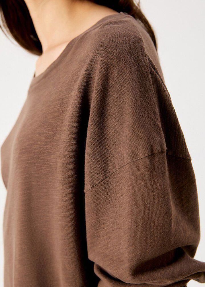American Vintage Sonoma Long-Sleeved T-Shirt - Vintage Chestnut