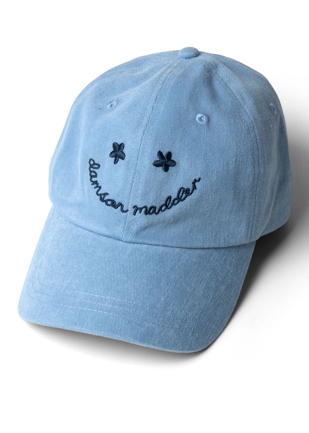 ★THE MUSEUM VISITOR★ SMILE LOGO WASHED BALLCAP BLUE 13438 SMILE LOGO WASHED BALLCAP (BLUE) : THE MUSEUM VISITOR