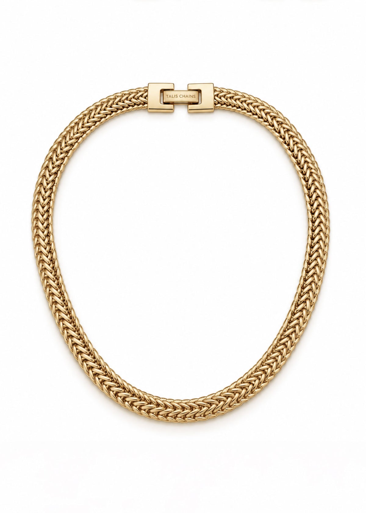 Talis Chains Braided Mesh Choker - Gold