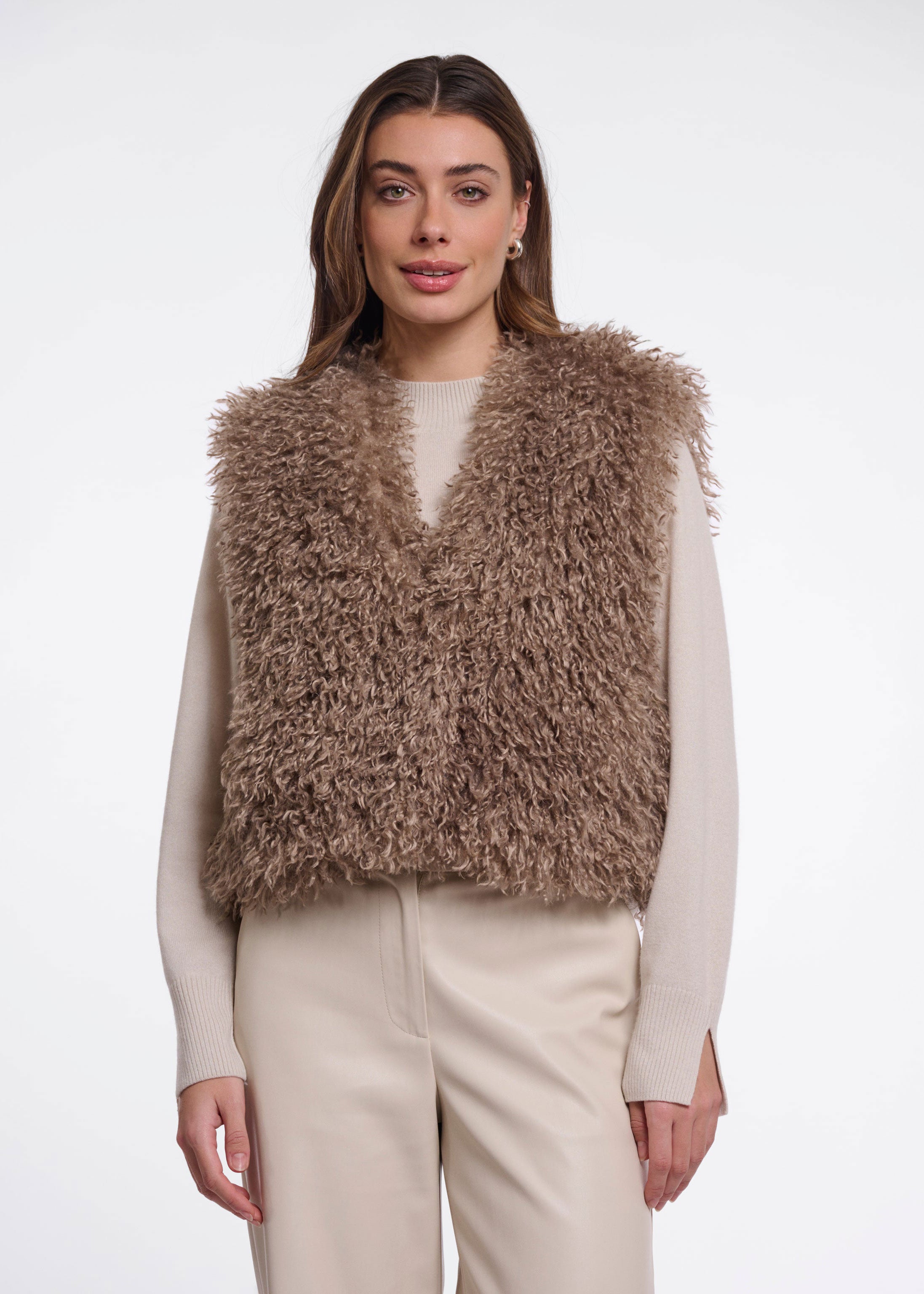 Rino & Pelle Sensy Waistcoat - Mocha Latte