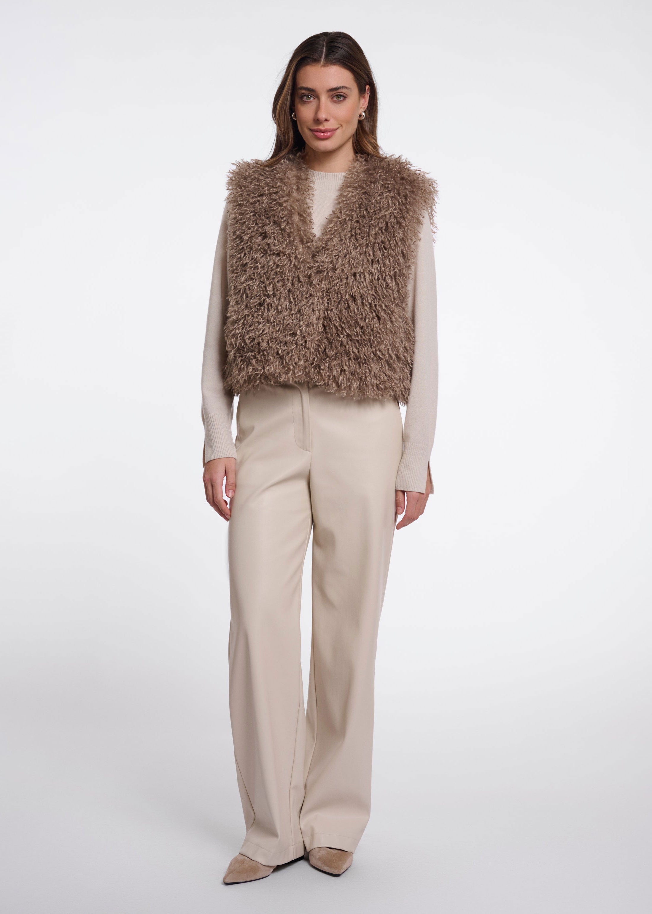 Rino & Pelle Sensy Waistcoat - Mocha Latte