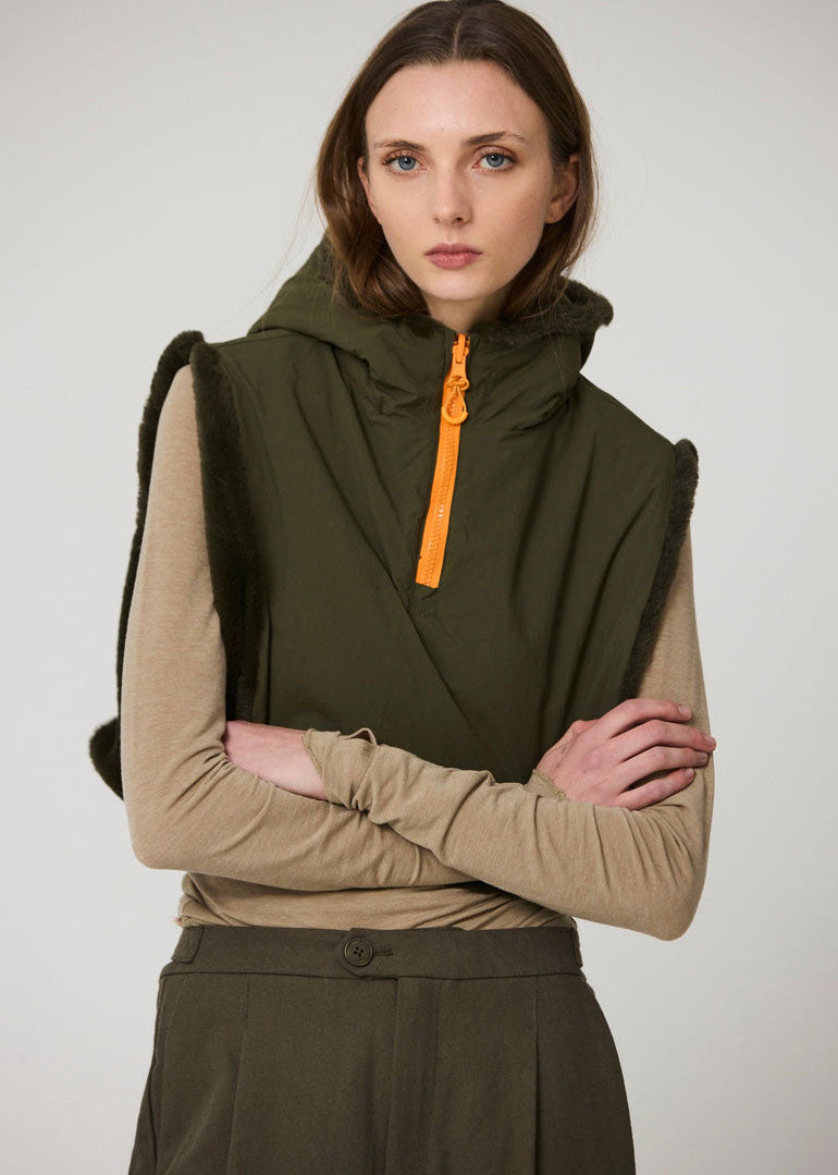 Tantä Bing Reversible Hood - Khaki