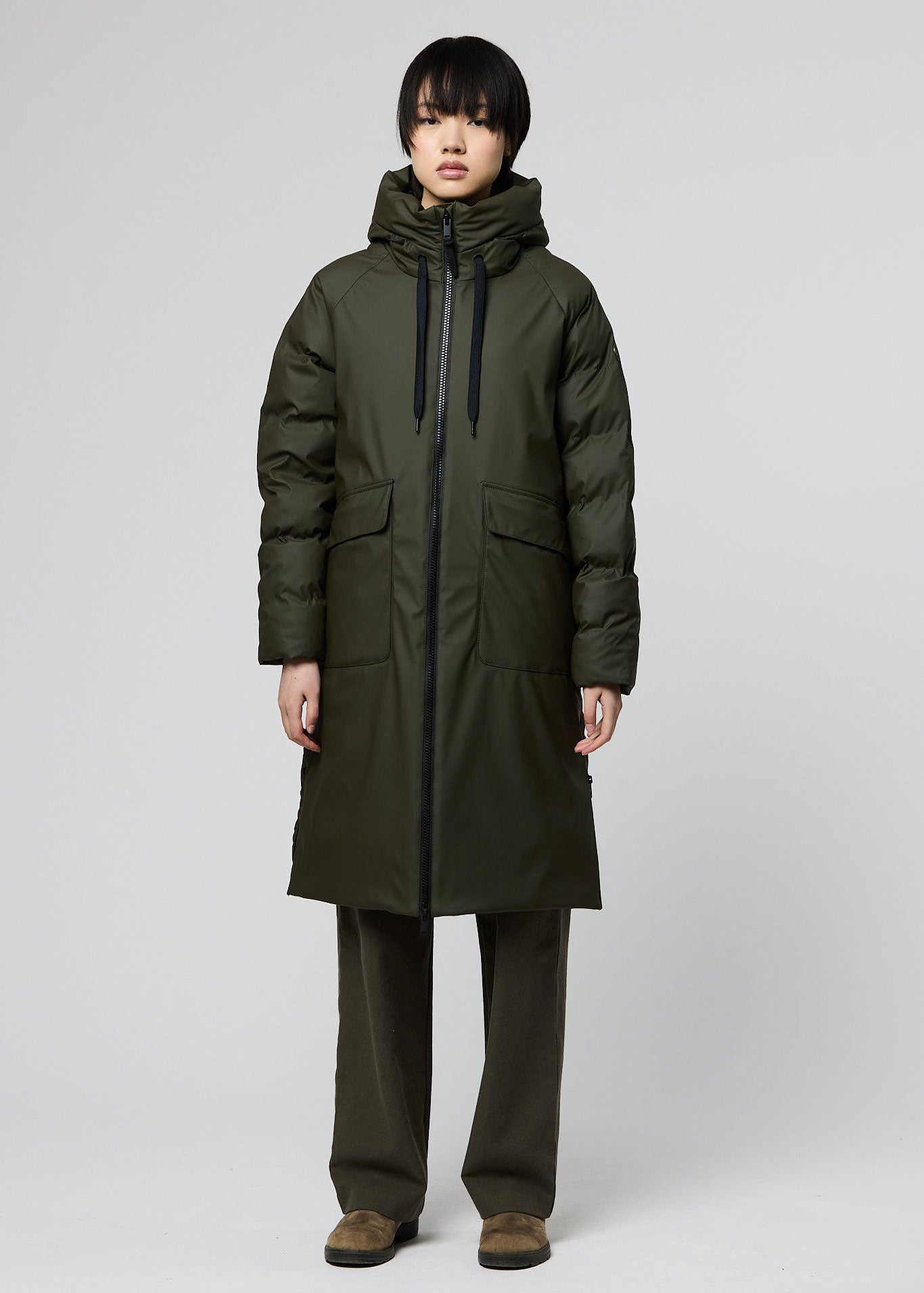 Tantä Rime Long Puffer - Khaki