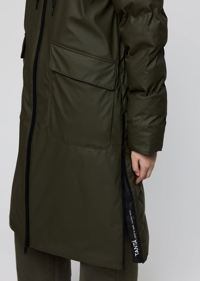 Tantä Rime Long Puffer - Khaki