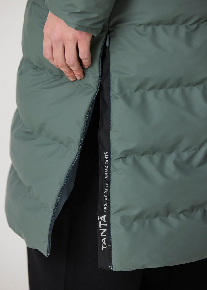 Tantä Glaze Long Puffer - Balsam Green