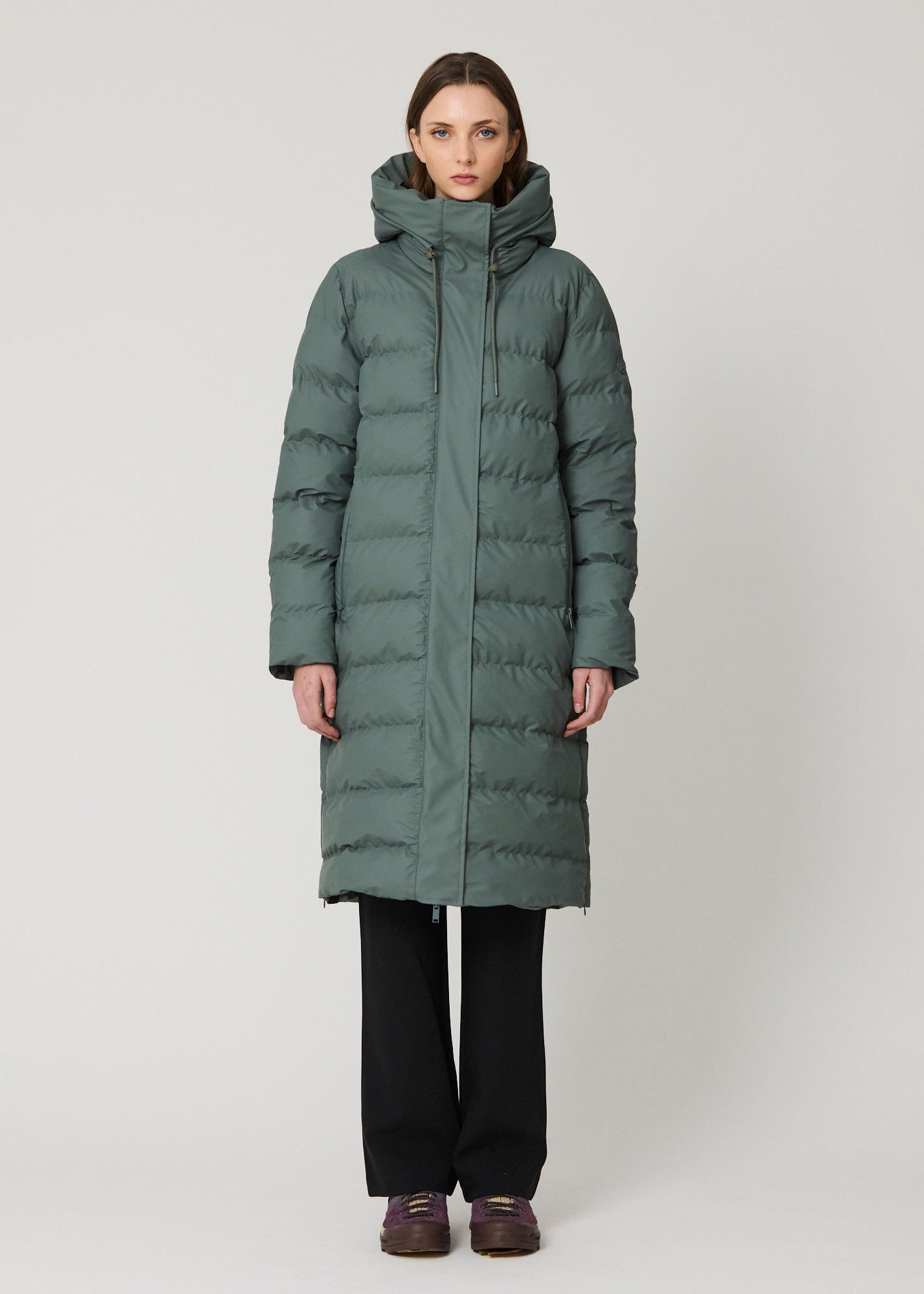 Tantä Glaze Long Puffer - Balsam Green