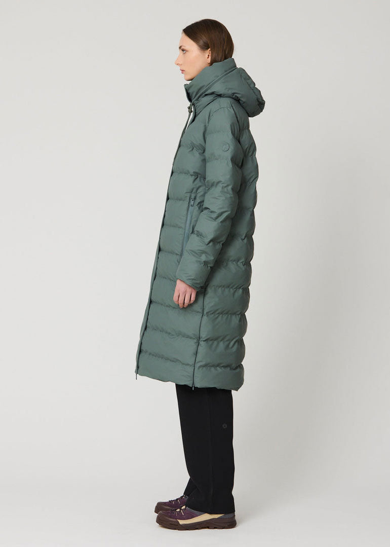 Tantä Glaze Long Puffer - Balsam Green