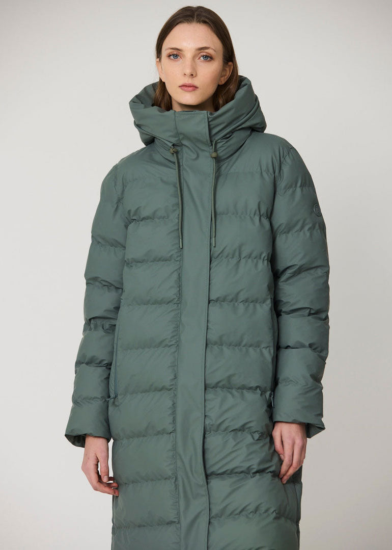Tantä Glaze Long Puffer - Balsam Green
