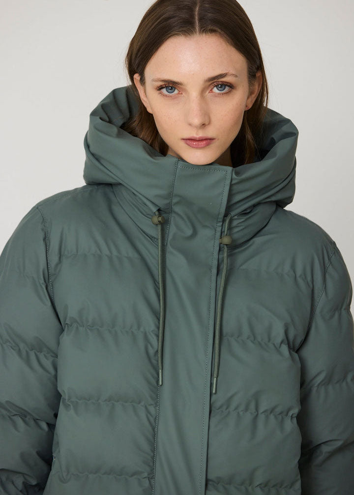 Tantä Glaze Long Puffer - Balsam Green