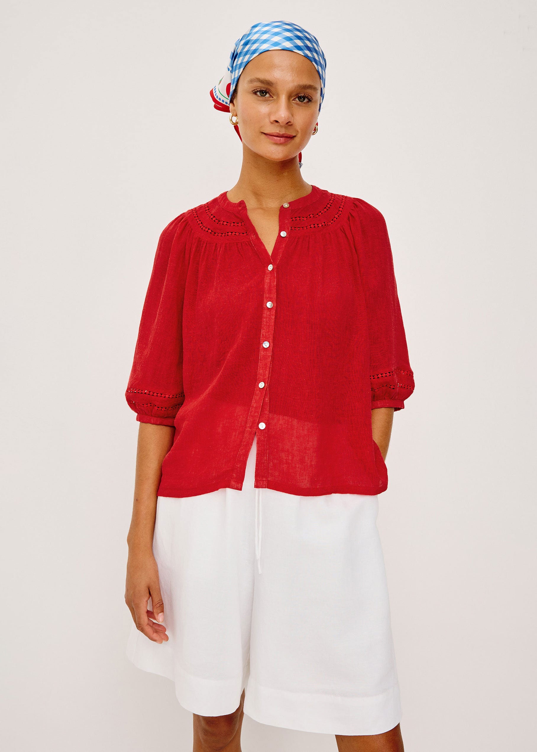 Rails Theia Top - Tomato