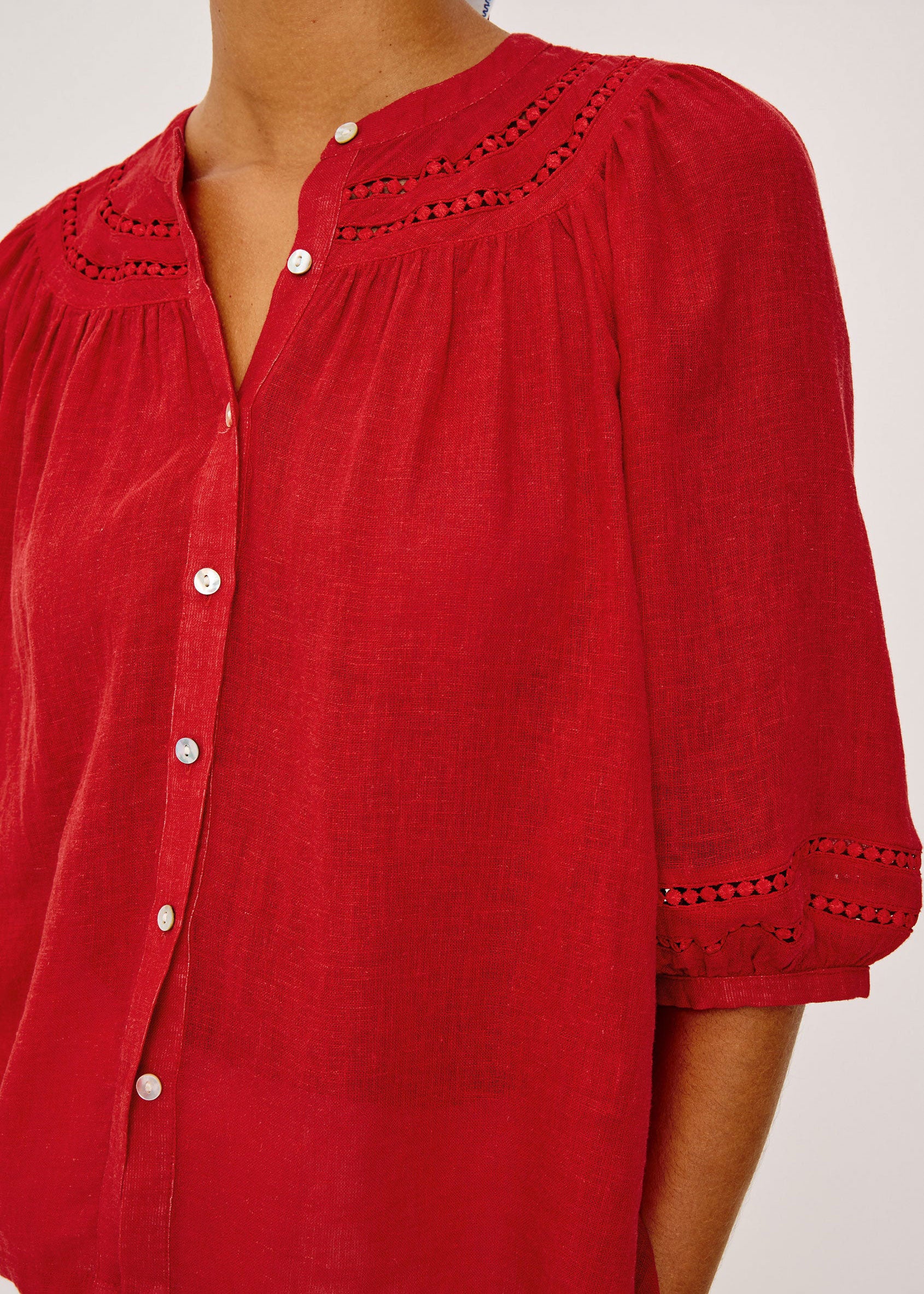 Rails Theia Top - Tomato