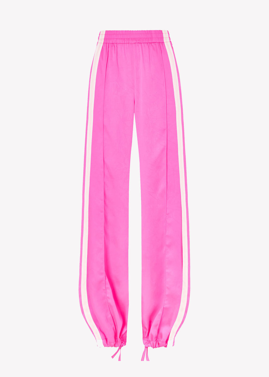 Serena Bute Crinkled Satin Serena Jogger - Shocking Pink