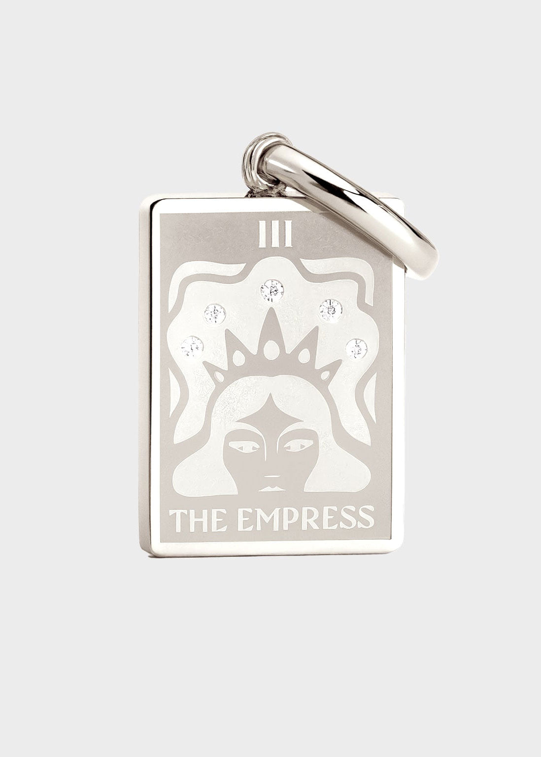 Coluri The Empress Tarot Charm - Silver