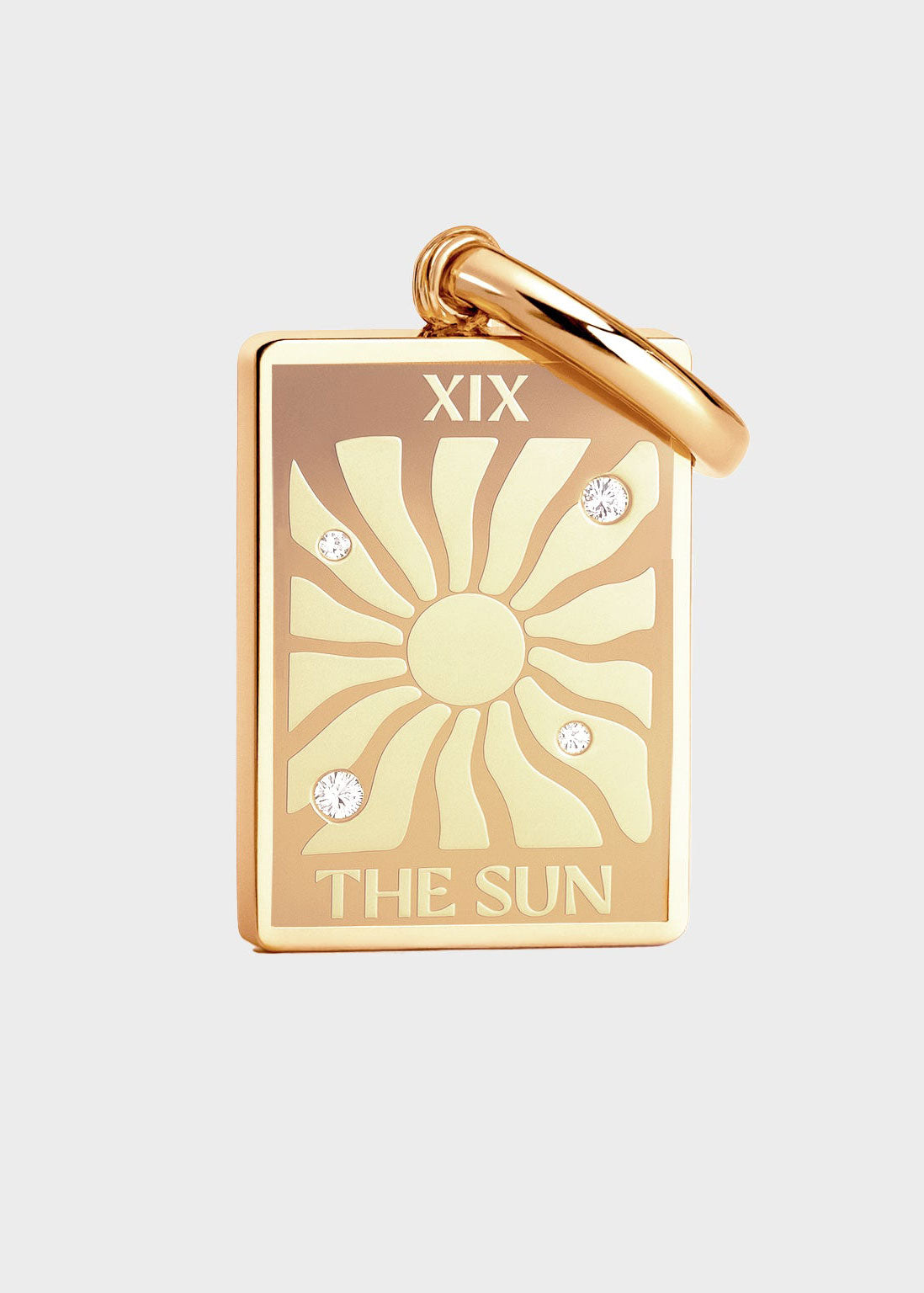 Coluri The Sun Tarot Charm - Gold