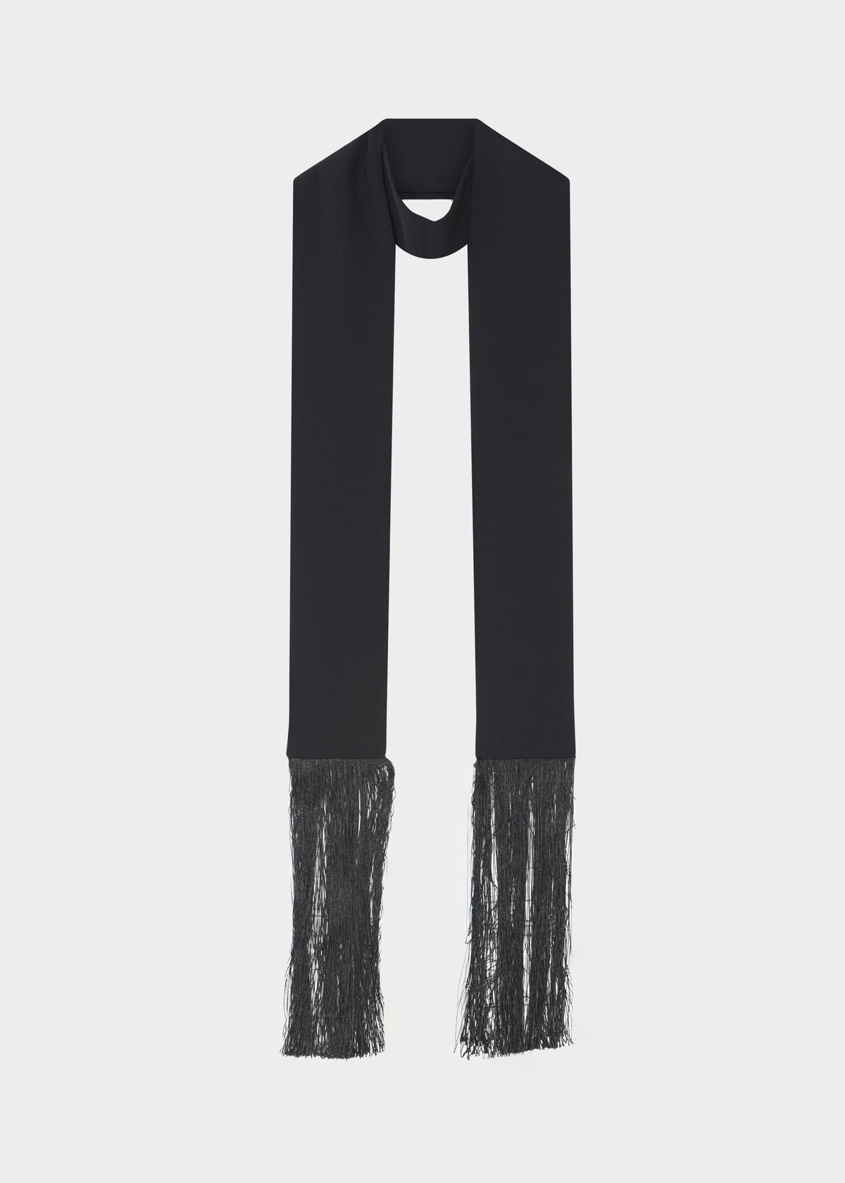 DAY Birger et Mikkelsen Flat view of the narrow scarf with loose fringe at both ends
