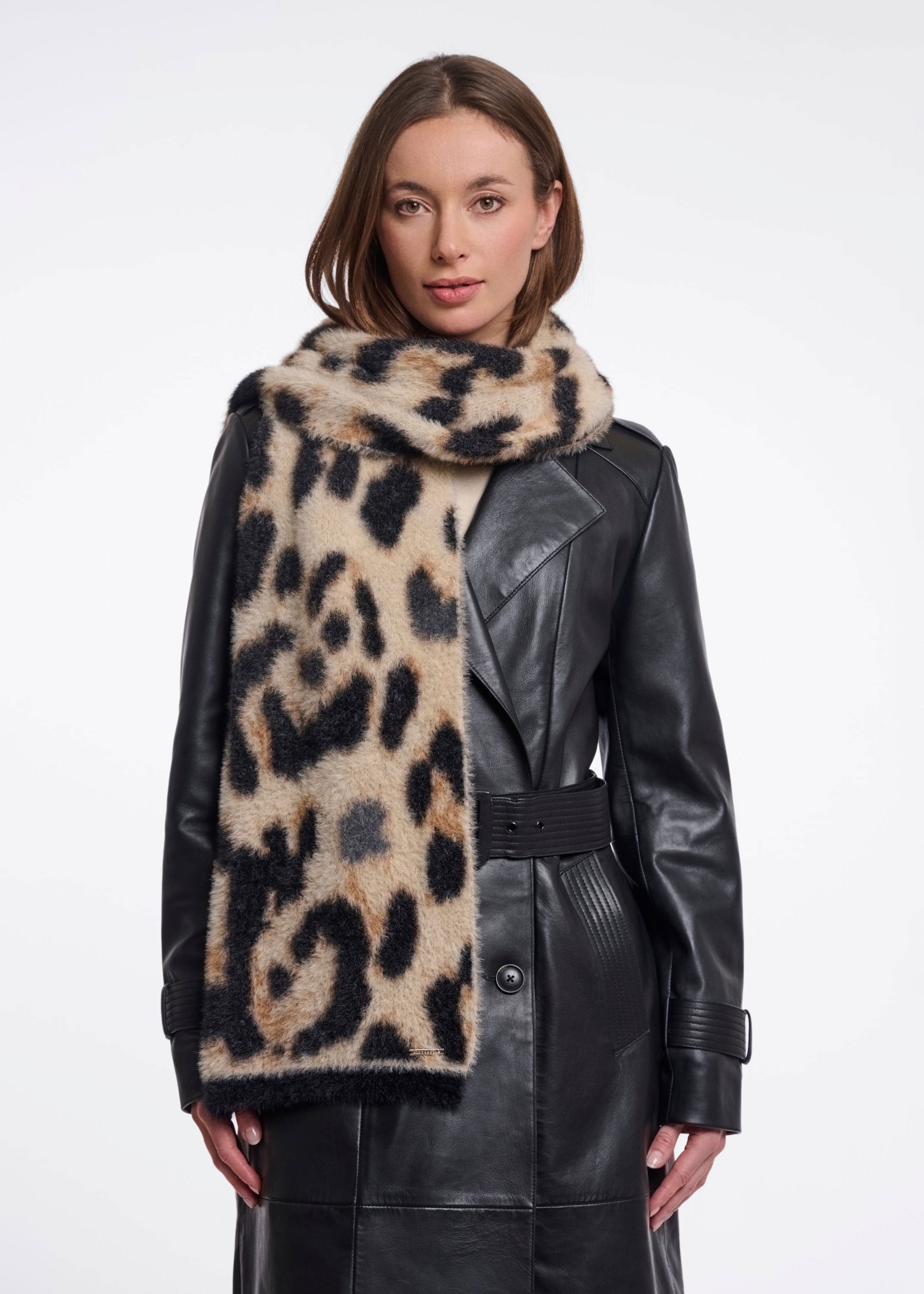 Rino & Pelle Tuli Scarf - Big Leopard