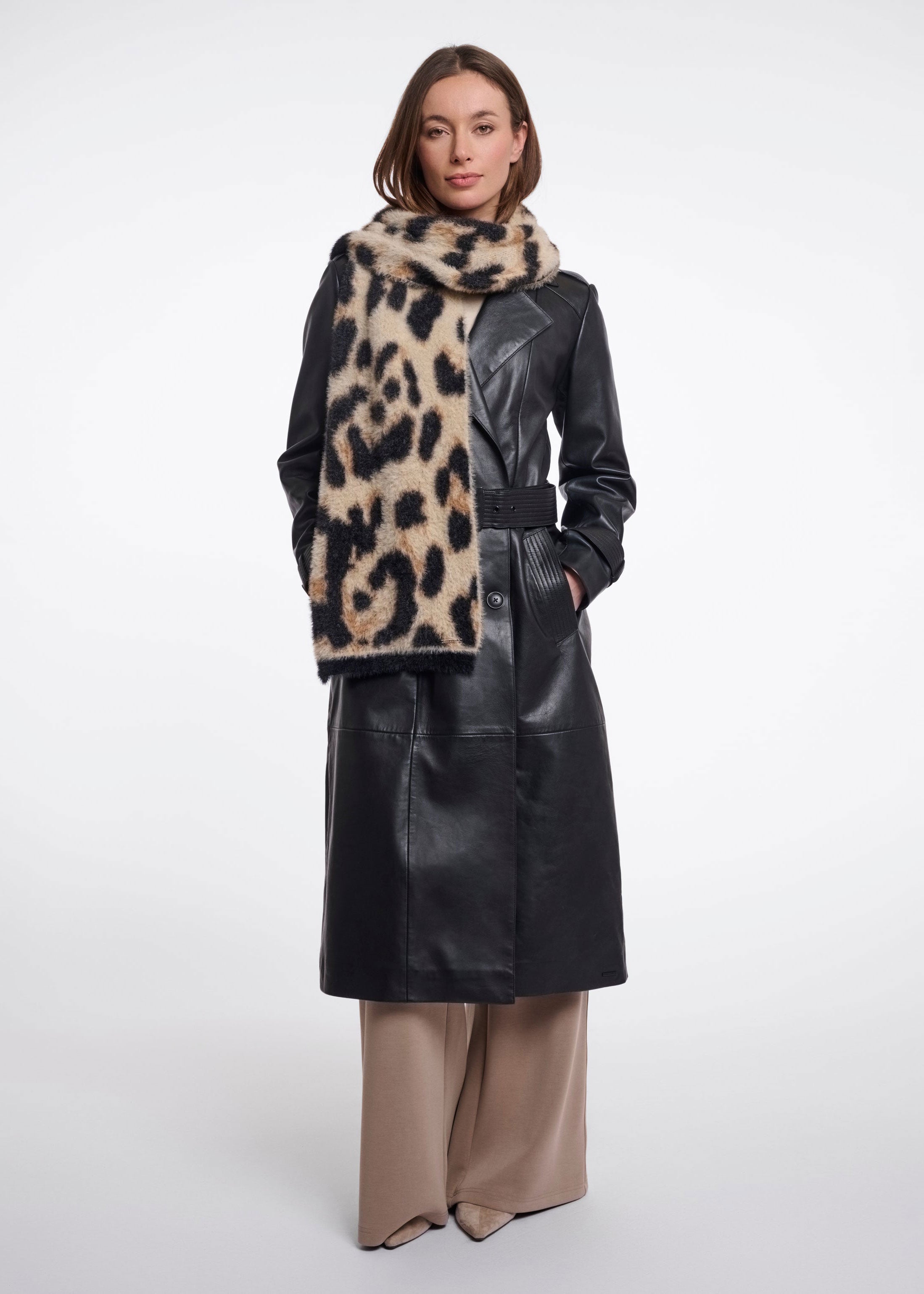 Rino & Pelle Tuli Scarf - Big Leopard