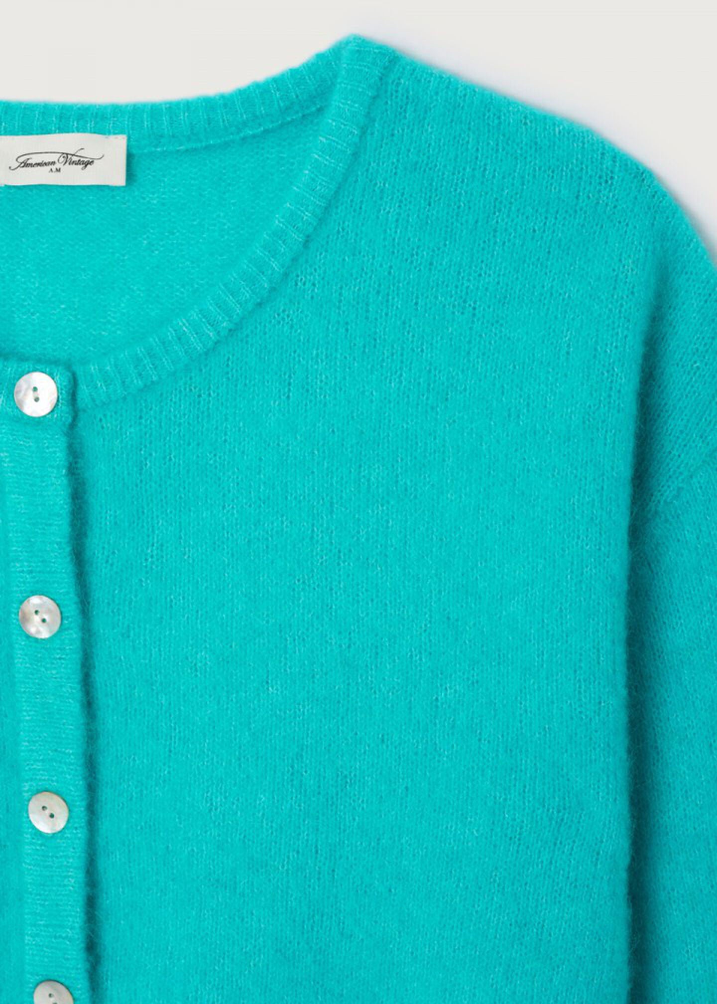 American Vintage Vitow Cardigan - Turquoise
